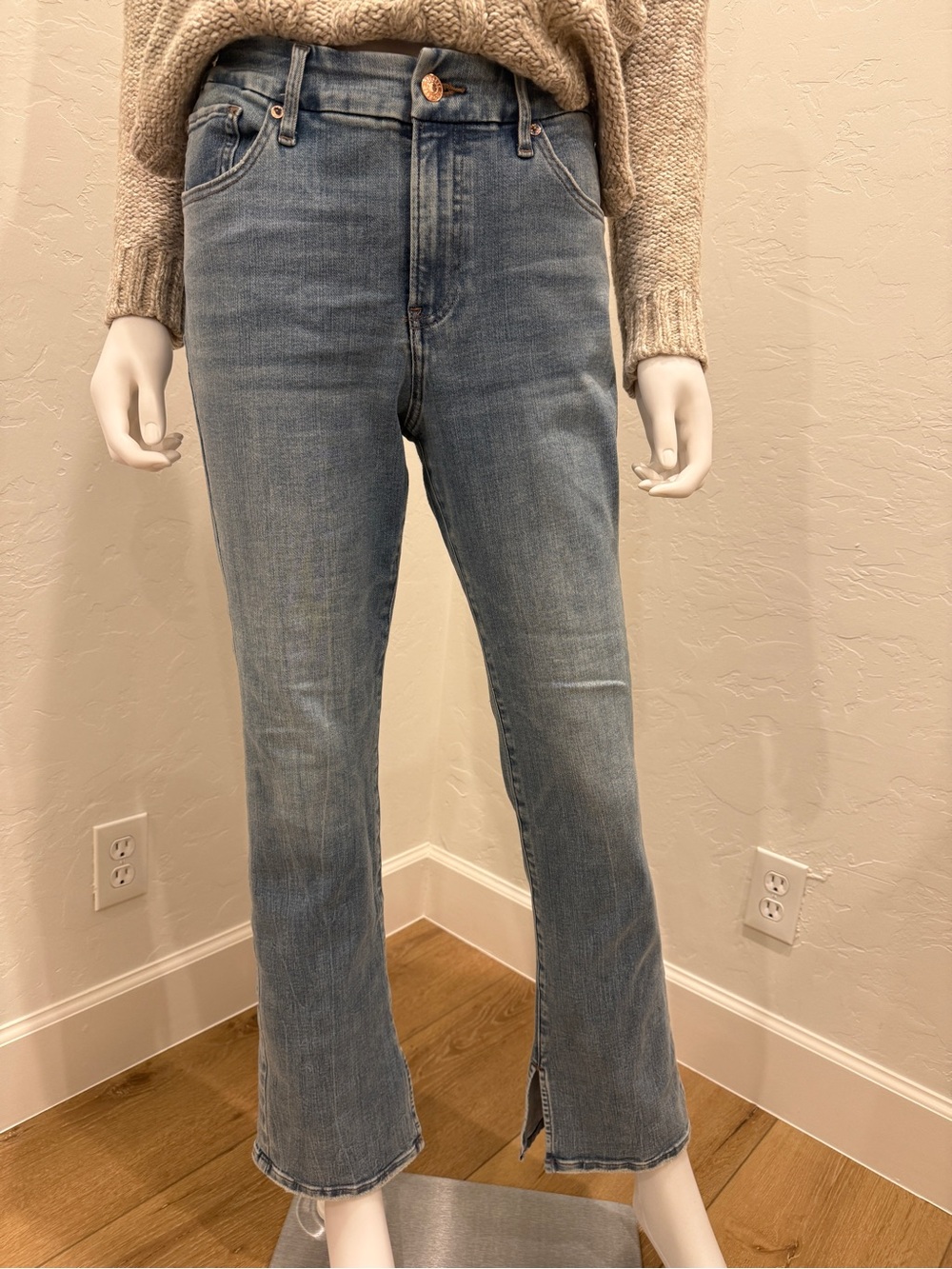 Express Light Blue Flare Jeans